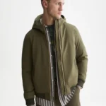 Scotch&Soda Hooded Softshell Padded Jacket Olive
