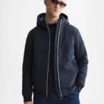 Scotch&Soda Hooded Softshell Padded Jacket Sky Captain