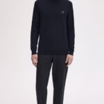 Fred Perry Classic Crew Neck Jumper Navy