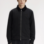 Fred Perry Cotton Caban Jacket Black