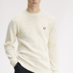 Fred Perry Waffle Stitch Ecru