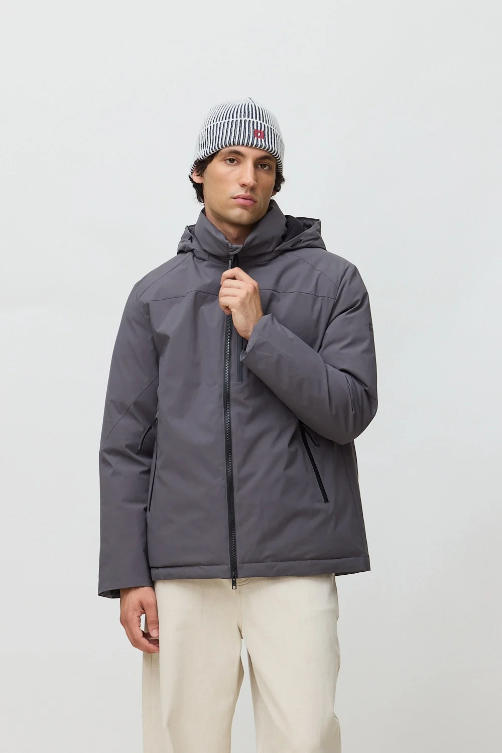 blue banana Thunder Hoodie Jacket Anthracite